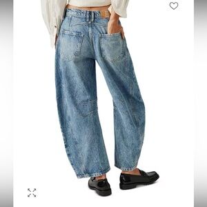 Free People Barrel Jeans